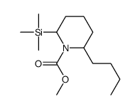 methyl 2-butyl-6-trimethylsilylpiperidine-1-carboxylate Structure