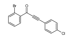 1-(2-bromophenyl)-3-(4-chlorophenyl)prop-2-yn-1-one结构式