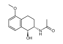 trans-2-acetamido-5-methoxy-1,2,3,4-tetrahydronaphthalen-1-ol结构式