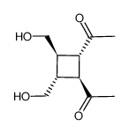 1,1'-((1S,2S,3R,4R)-3,4-bis(hydroxymethyl)cyclobutane-1,2-diyl)bis(ethan-1-one) Structure