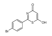 2-(4-bromophenyl)-6-hydroxy-1,3-thiazin-4-one Structure