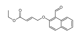 ethyl 4-(1-formylnaphthalen-2-yl)oxybut-2-enoate Structure