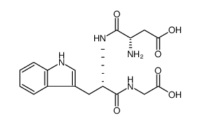 Glycine, N-(N-L-α-aspartyl-L-tryptophyl) Structure