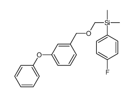 (4-fluorophenyl)-dimethyl-[(3-phenoxyphenyl)methoxymethyl]silane Structure