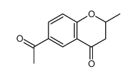 6-acetyl-2,3-dihydro-2-methylchromen-4-one结构式