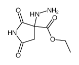 ethyl 3-hydrazino-2,5-dioxopyrrolidine-3-carboxylate结构式