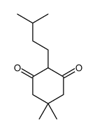 5,5-dimethyl-2-(3-methylbutyl)cyclohexane-1,3-dione结构式