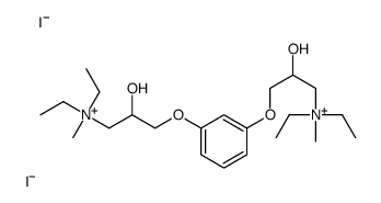 [3-[3-[3-[diethyl(methyl)azaniumyl]-2-hydroxypropoxy]phenoxy]-2-hydroxypropyl]-diethyl-methylazanium,diiodide Structure