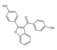 (4-hydroxyphenyl)-[2-(4-hydroxyphenyl)-1-benzofuran-3-yl]methanone Structure