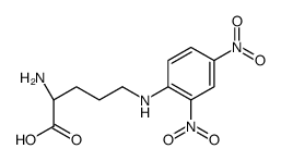 (2S)-2-amino-5-[(2,4-dinitrophenyl)amino]pentanoic acid结构式