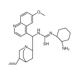 N-[(1R,2R)-2-aminocyclohexyl]-N'-[(9R)-6'-Methoxycinchonan-9-yl]- thiourea structure