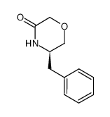 (5R)-5-(phenylmethyl)-3-Morpholinone structure