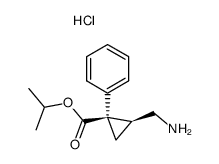 (Z)-isopropyl 1-phenyl-2-(aminomethyl)cyclopropanecarboxylate hydrochloride Structure