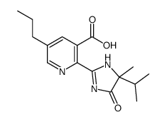 2-(4-methyl-5-oxo-4-propan-2-yl-1H-imidazol-2-yl)-5-propylpyridine-3-carboxylic acid Structure