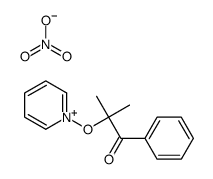 2-methyl-1-phenyl-2-pyridin-1-ium-1-yloxypropan-1-one,nitrate结构式