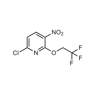 6-氯-3-硝基-2-(2,2,2-三氟乙氧基)吡啶结构式