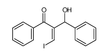 2-[hydroxy(phenyl)methyl]-3-iodo-1-phenylprop-2-en-1-one Structure