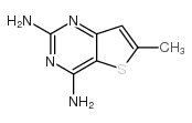 2,4-DIAMINE-6-METHYL-THIENO[3,2-D]PYRIMIDINE structure