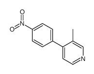 3-methyl-4-(4-nitrophenyl)pyridine Structure