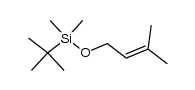 tert-butyldimethyl((3-methylbut-2-en-1-yl)oxy)silane结构式