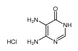 5,6-diamino-3H-pyrimidin-4-one, hydrochloride Structure