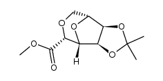 methyl 2,7:3,6-dianhydro-4,5-O-isopropylidene-D-glycero-D-allo-heptonate Structure