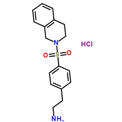 2-[4-(3,4-Dihydro-2(1H)-isoquinolinylsulfonyl)phenyl]ethanamine hydrochloride (1:1) Structure