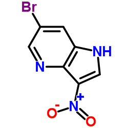 6-Bromo-3-nitro-1H-pyrrolo[3,2-b]pyridine structure