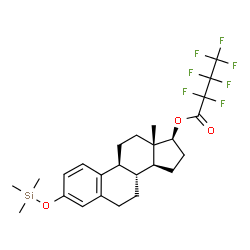 estradiol-3-trimethylsilyl ether-17-heptafluorobutyrate structure