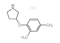 3-(2,4-Dimethylphenoxy)pyrrolidine hydrochloride结构式