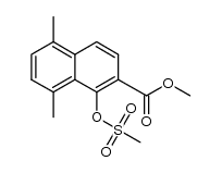 5,8-dimethyl-2-methoxycarbonyl-1-mesyloxynaphthalene Structure