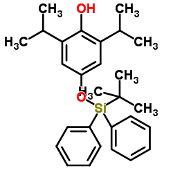 4-(tert-Butyldiphenylsilyl)hydroxy Propofol structure