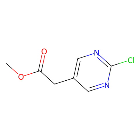 Methyl (2-chloro-5-pyrimidinyl)acetate结构式