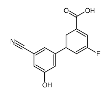 3-(3-cyano-5-hydroxyphenyl)-5-fluorobenzoic acid Structure