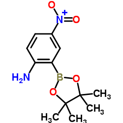 4-Nitro-2-(4,4,5,5-tetramethyl-1,3,2-dioxaborolan-2-yl)aniline Structure