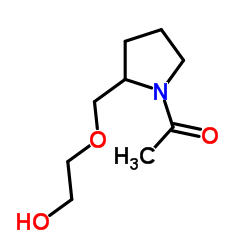 1-{2-[(2-Hydroxyethoxy)methyl]-1-pyrrolidinyl}ethanone结构式