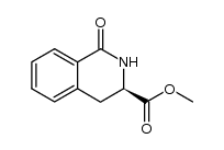 (R)-methyl 1-oxo-1,2,3,4-tetrahydroisoquinoline-3-carboxylate Structure