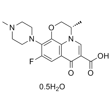 左氧氟沙星半水合物结构式