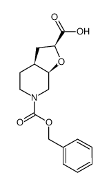 Rel-(2S,3aS,7aR)-6-((benzyloxy)carbonyl)octahydrofuro[2,3-c]pyridine-2-carboxylic acid Structure