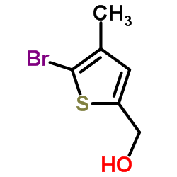 (5-Bromo-4-methyl-2-thienyl)methanol结构式