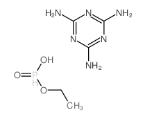 ethoxy-hydroxy-oxophosphanium,1,3,5-triazine-2,4,6-triamine Structure