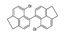 5-bromo-6-(6-bromo-1,2-dihydroacenaphthylen-5-yl)-1,2-dihydroacenaphthylene结构式