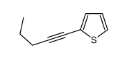 Thiophene, 2-(1-pentynyl)- (9CI) Structure