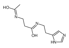 3-acetamido-N-[2-(1H-imidazol-5-yl)ethyl]propanamide Structure