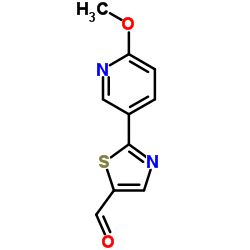 2-(6-Methoxy-3-pyridinyl)-1,3-thiazole-5-carbaldehyde Structure