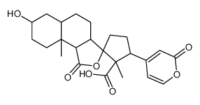 7-hydroxy-1',9a-dimethyl-1-oxo-5'-(2-oxopyran-4-yl)spiro[4,5,5a,6,7,8,9,9b-octahydro-3aH-benzo[e][2]benzofuran-3,2'-cyclopentane]-1'-carboxylic acid Structure