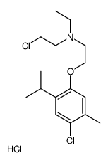 N-(2-chloroethyl)-2-(4-chloro-5-methyl-2-propan-2-ylphenoxy)-N-ethylethanamine,hydrochloride结构式