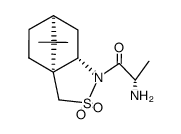(S)-2-amino-1-((3aR,6S,7aS)-8,8-dimethyl-2,2-dioxidotetrahydro-3H-3a,6-methanobenzo[c]isothiazol-1(4H)-yl)propan-1-one结构式