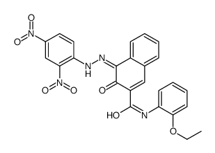 4-[(2,4-dinitrophenyl)azo]-N-(2-ethoxyphenyl)-3-hydroxynaphthalene-2-carboxamide结构式