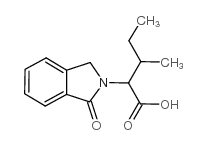 3-甲基-2-(1-氧代-1,3-二氢-2H-异吲哚-2-基)戊酸结构式